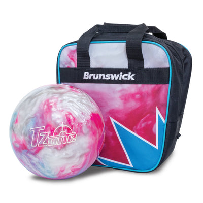 Brunswick Spark Single - 1 Ball Tote Bowling Bag (Frozen Bliss with TZone Bowling Ball)
