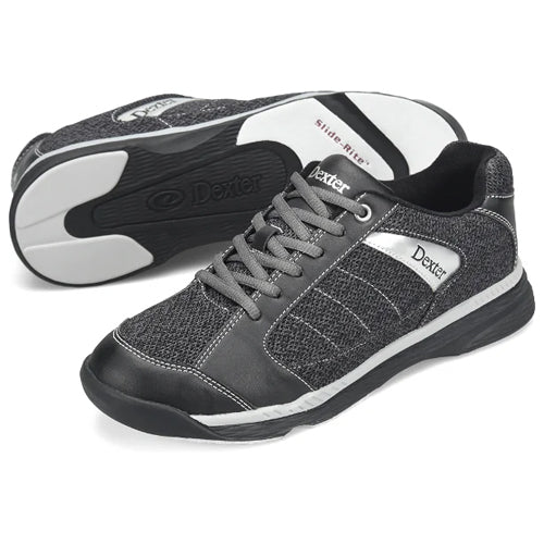 Dexter Wyoming - Men's Casual Bowling Shoes (Charcoal Knit / Black)