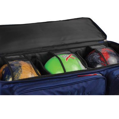 KR Strikeforce Diamond Triple - 3 Ball Roller Bowling Bag (Blue - ball retaining straps)