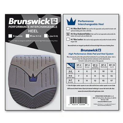 Brunswick Performance Interchangeable Heel - (H-5) Grey Graduated Rubber (Packaging)