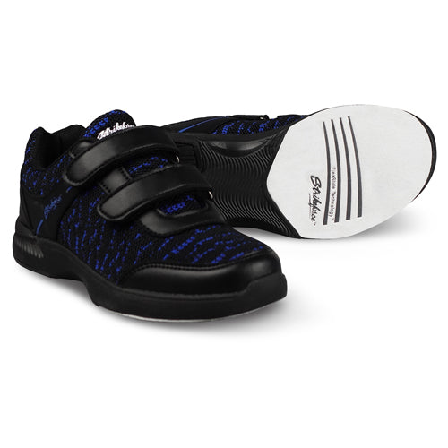 KR Strikeforce Flyer Mesh Youth Velcro - Boy's Bowling Shoes (Black / Royal)