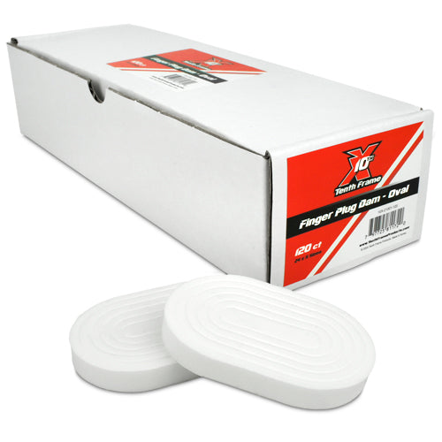 Tenth Frame Finger Plug Dam - Oval (120 ct)