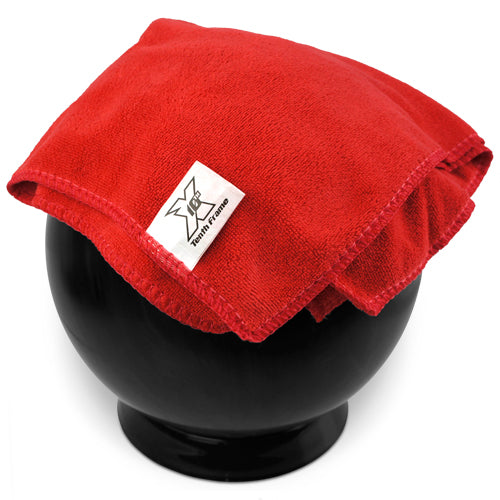 Tenth Frame Microfiber Bowling Towel (Folded on Ball)