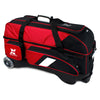 Tenth Frame Deluxe Triple - 3 Ball Roller Bowling Bag (Red - Side)