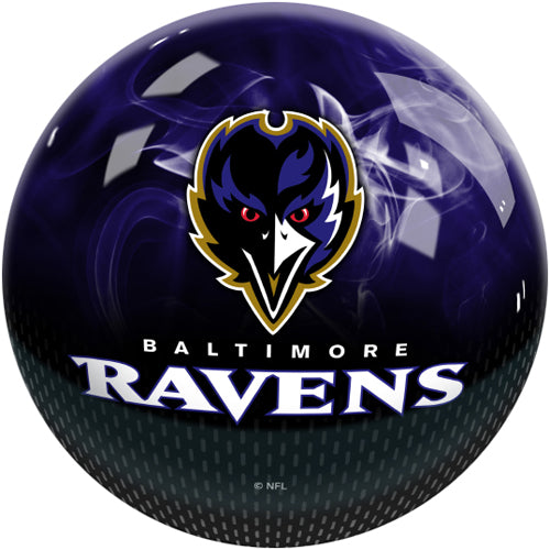 KR Strikeforce NFL On Fire Bowling Ball - Baltimore Ravens