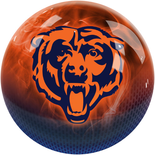 On The Ball NFL On Fire Bowling Ball - Chicago Bears
