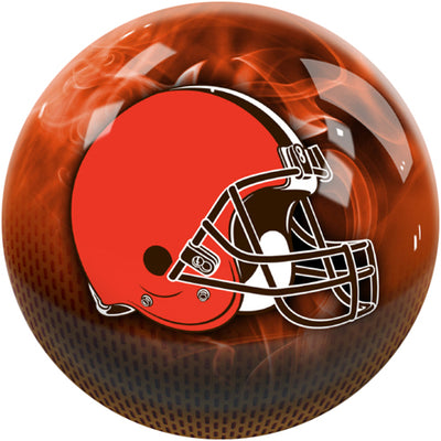 KR Strikeforce NFL On Fire Bowling Ball - Cleveland Browns