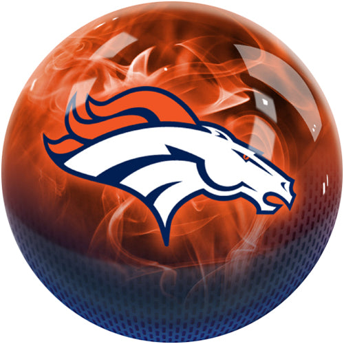 On The Ball NFL On Fire Bowling Ball - Denver Broncos