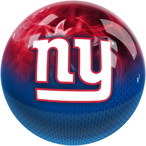 On The Ball NFL On Fire Bowling Ball - New York Giants