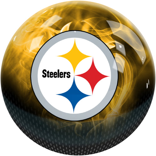 On The Ball NFL On Fire Bowling Ball - Pittsburgh Steelers