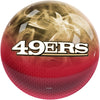 KR Strikeforce NFL On Fire Bowling Ball - San Francisco 49ers