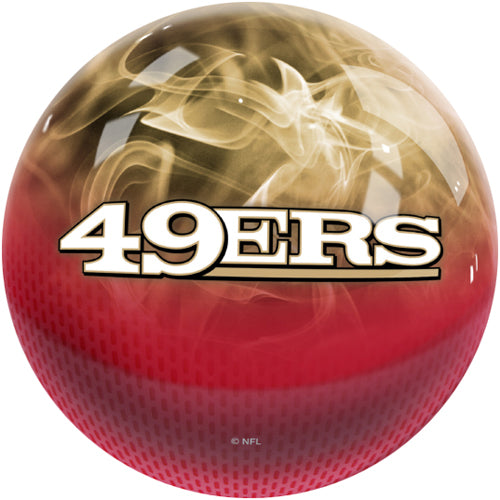 KR Strikeforce NFL On Fire Bowling Ball - San Francisco 49ers