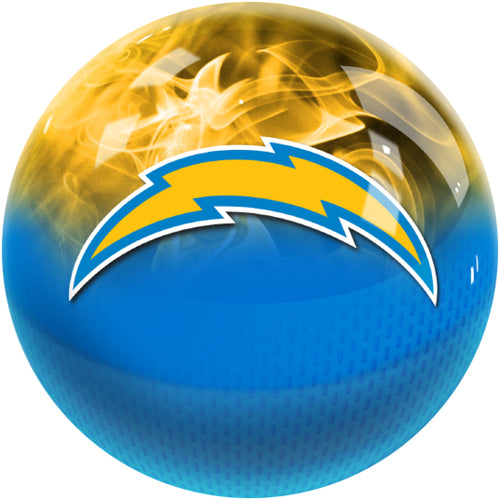 KR Strikeforce NFL On Fire Bowling Ball - Los Angeles Chargers