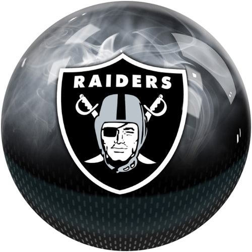 bowling ball football helmet On The Ball NFL On Fire Bowling Ball - Las Vegas Raiders