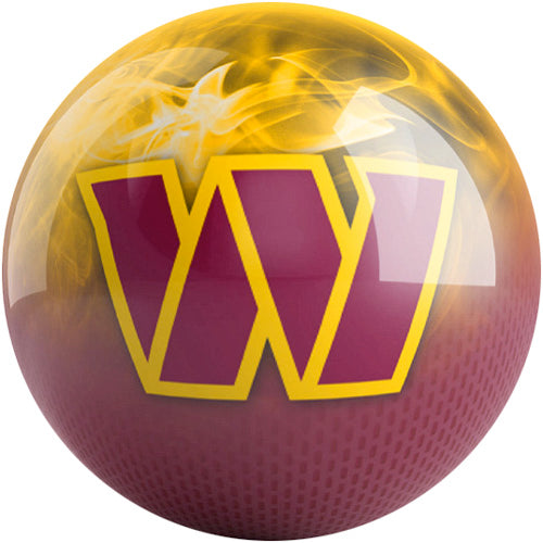 KR Strikeforce NFL On Fire Bowling Ball - Washington Commanders