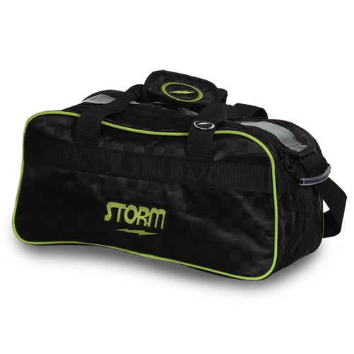 Storm Rolling Thunder 2 Ball Roller Black/Lime Checkered - JB Bowling Supply