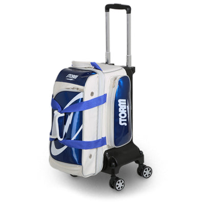 Storm Rolling Thunder Signature - 2 Ball Roller Bowling Bag (White / Blue)