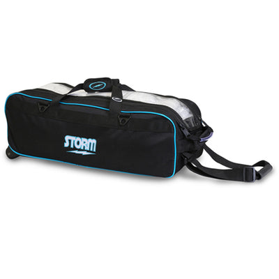 Storm Tournament Travel - 3 Ball Tote Roller Bowling Bag (Black / Blue)