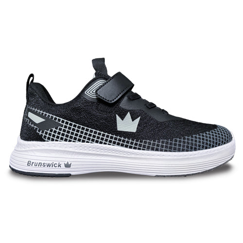 Brunswick Strike Zone Black / Grey - Boy's Bowling Shoes