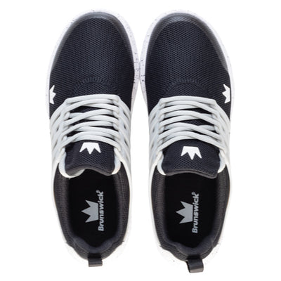 Brunswick Avalanche - Men's Athletic Bowling Shoes (Black / Grey - Top)