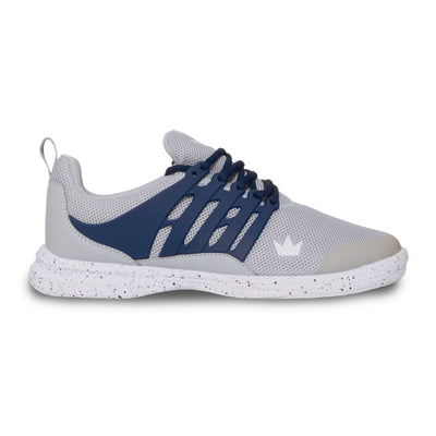 Brunswick Avalanche - Men's Athletic Bowling Shoes (Grey / Navy - Outer Side)