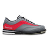 Brunswick Rampage - Men's Advanced Bowling Shoes (Grey / Red - Side)