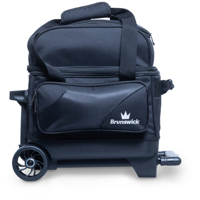 Brunswick Zone Single Roller - 1 Ball Roller Bowling Bag (Black - Side)