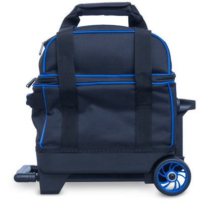 Brunswick Zone Single Roller - 1 Ball Roller Bowling Bag (Blue - Side)