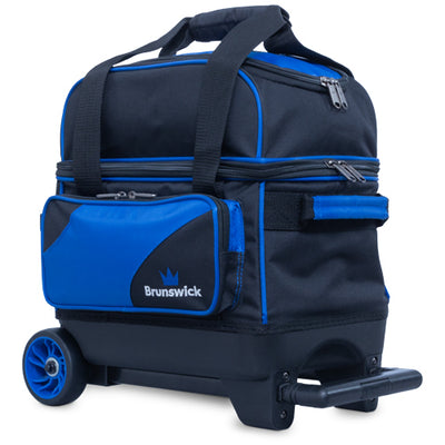 Brunswick Zone Single Roller - 1 Ball Roller Bowling Bag (Blue - Handle)
