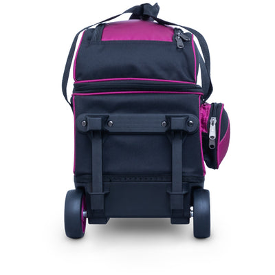 Brunswick Zone Single Roller - 1 Ball Roller Bowling Bag (Raspberry - Wheels)