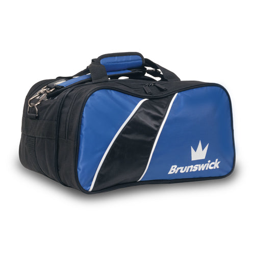 Brunswick Edge Double Tote with Pouch - 2 Ball Tote Plus Bowling Bag