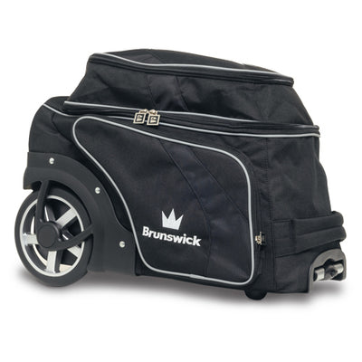 Brunswick Charger Double - 2 Ball Roller Bowling Bag (Black)