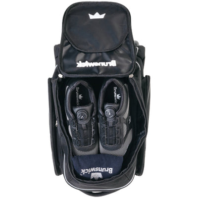 Brunswick Charger Double - 2 Ball Roller Bowling Bag (Shoe Compartment)