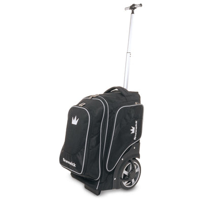 Brunswick Charger Double - 2 Ball Roller Bowling Bag (Black - Standing)