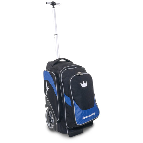 Brunswick Charger Double - 2 Ball Roller Bowling Bag (Blue)