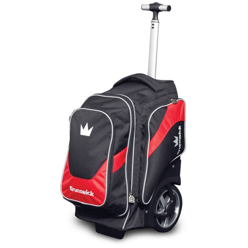Brunswick Charger Double - 2 Ball Roller Bowling Bag (Red - Standing)