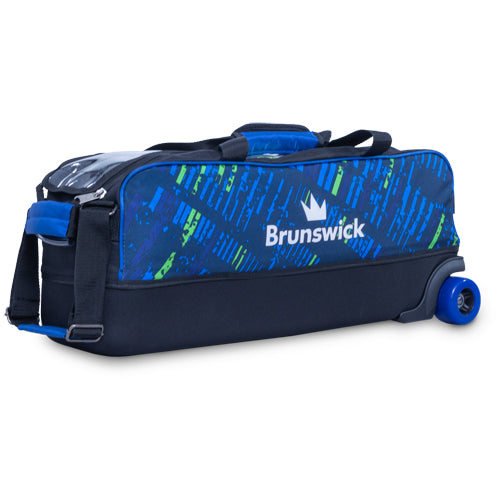 Brunswick Punisher Triple Tote - 3 Ball Tote Roller Bowling Bag