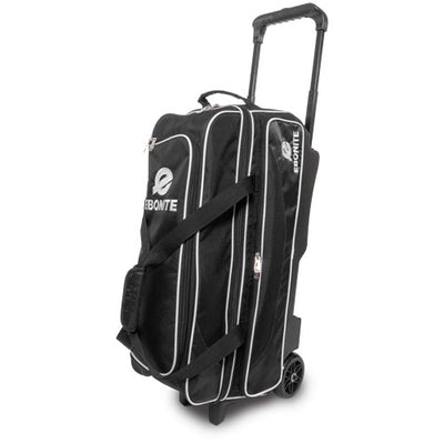 Ebonite Transport Triple Roller - 3 Ball Roller Bowling Bag (Black)