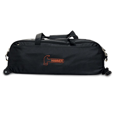 Hammer Premium Slim Triple (Black - Side) - 3 Ball Tote Roller Bowling Bag