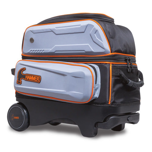 Hammer Gauntlet Double Roller - 2 Ball Roller Bowling Bag (Grey)