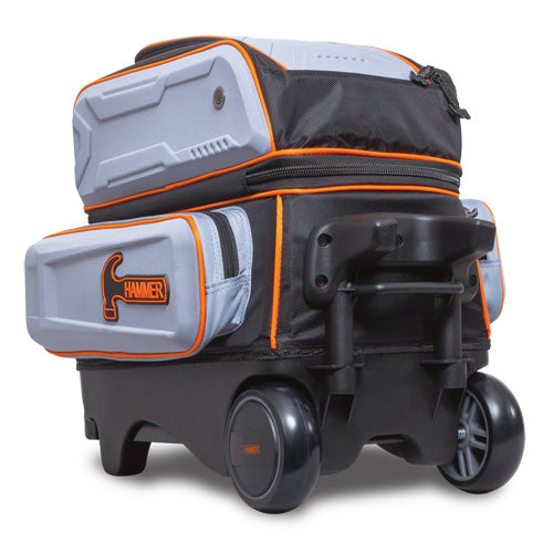 Hammer Gauntlet Double Roller - 2 Ball Roller Bowling Bag (Grey)