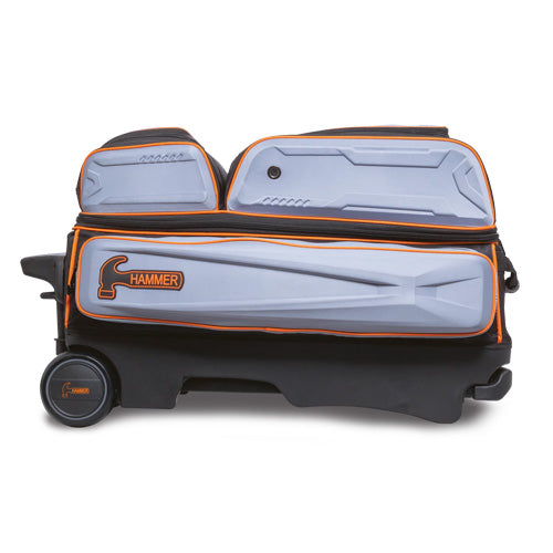 Hammer Gauntlet Triple Roller - 3 Ball Roller Bowling Bag (Grey)