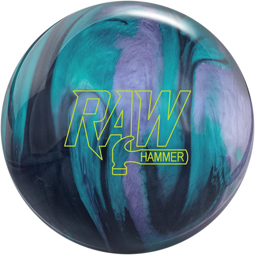 Hammer Raw Hammer Bowling Ball - Black / Purple / Teal