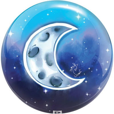 Brunswick Viz-A-Ball Sun and Moon - Novelty Bowling Ball (Back - Moon)