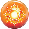 Brunswick Viz-A-Ball Sun and Moon - Novelty Bowling Ball (Front - Sun)