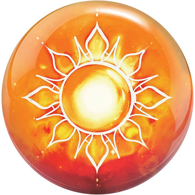 Brunswick Viz-A-Ball Sun and Moon - Novelty Bowling Ball (Front - Sun)