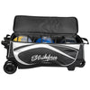 KR Strikeforce Drive Triple - 3 Ball Roller Bowling Bag (Black / White - Ball Compartment)