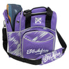 KR Strikeforce Flexx Single - 1 Ball Tote Bowling Bag (Purple / Silver Scratch - Shoe Compartment)