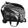 KR Strikeforce Cruiser Double - 2 Ball Roller Bowling Bag (White Leopard - Shoe Compartment)