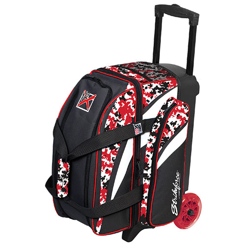 KR Strikeforce Cruiser Double - 2 Ball Roller Bowling Bag (Red Camo)